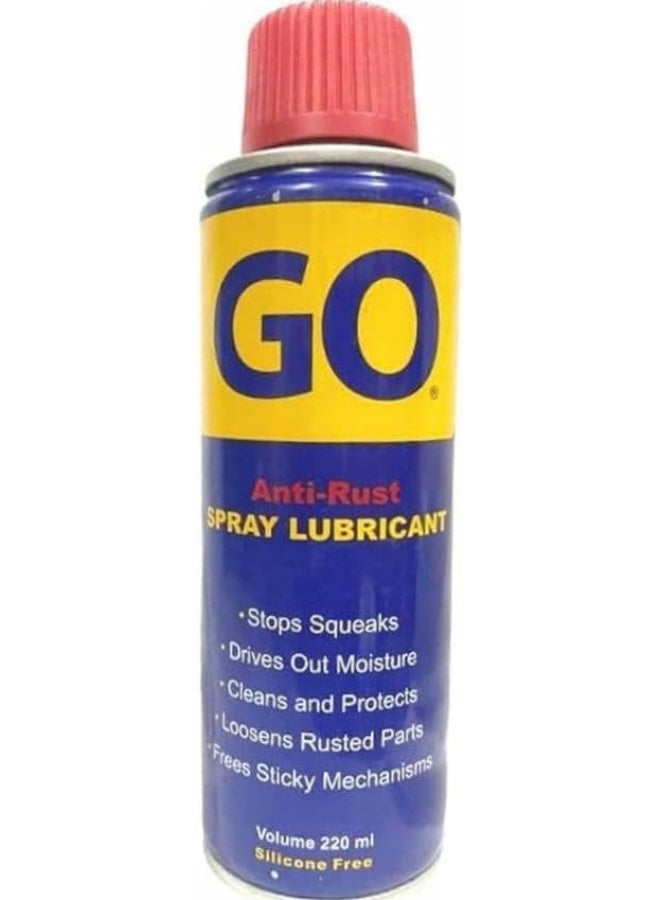 GO Anti-Rust Spray Lubricant - 220 ml